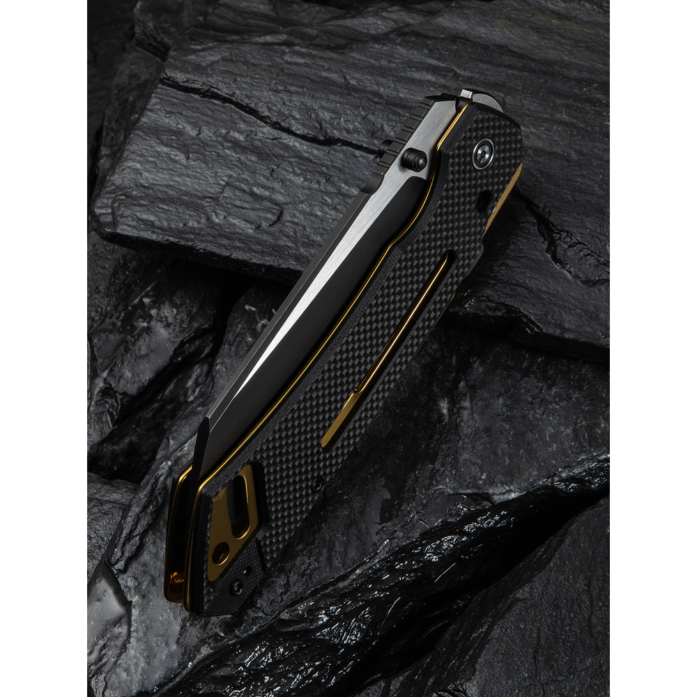 Ніж складаний тактичний Civivi Buster FG, (10.7 см) Nitro-V / G10 чорно-золотий